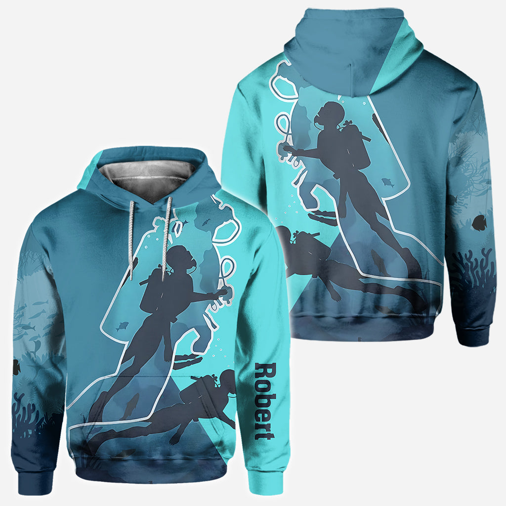 Passionné de plongée sous-marine ? T-shirt personnalisé « Plongée sous-marine »