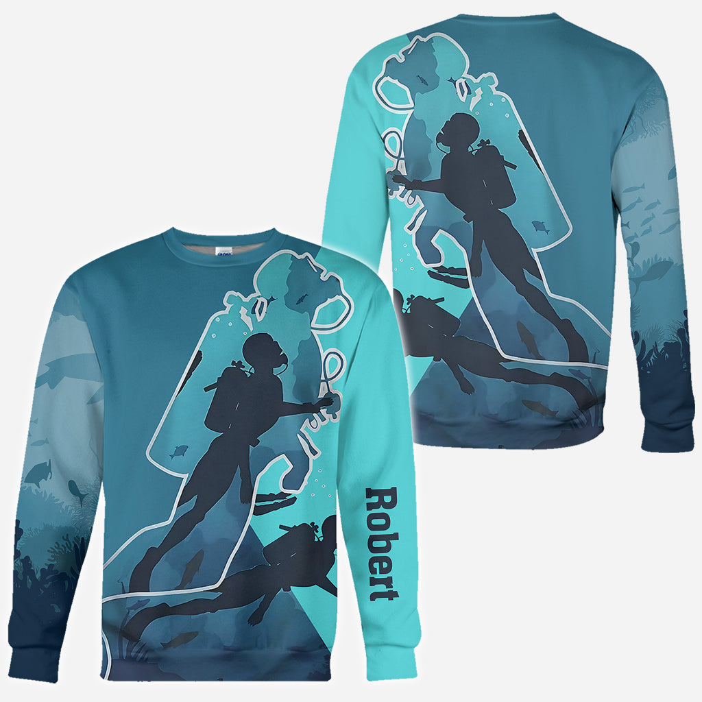 Passionné de plongée sous-marine ? T-shirt personnalisé « Plongée sous-marine »