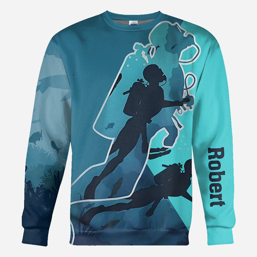 Passionné de plongée sous-marine ? T-shirt personnalisé « Plongée sous-marine »