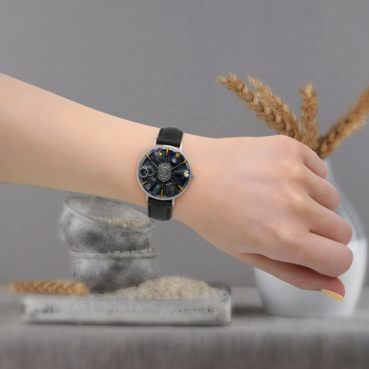 Dienen und Schützen – Personalisierte Armbanduhr für Polizeibeamte