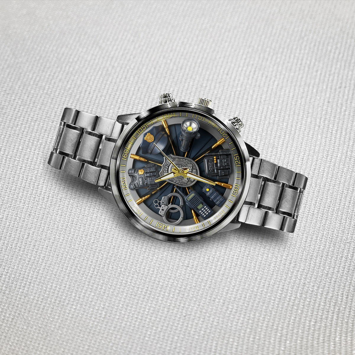 Dienen und Schützen – Personalisierte Armbanduhr für Polizeibeamte