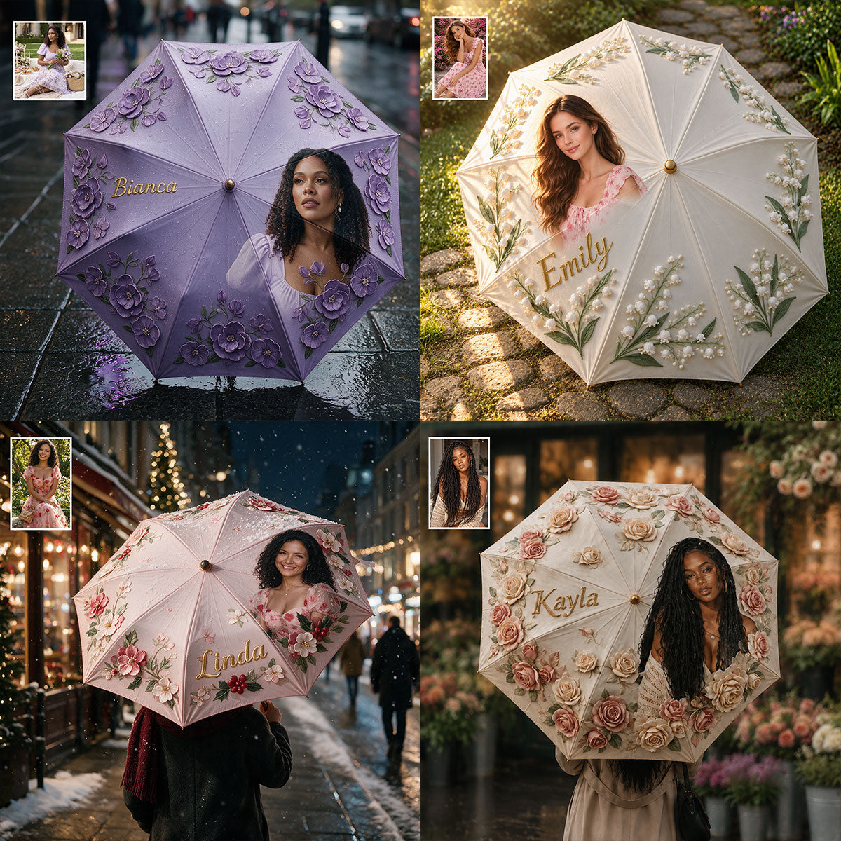 Benutzerdefiniert aus jedem Foto - Personalisierter Selbstliebe-Regenschirm
