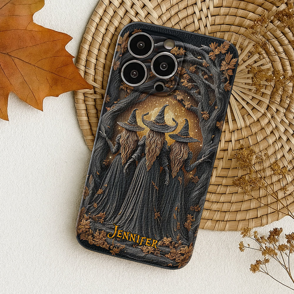Best Witches - Personalized Witch Leather Phone Case