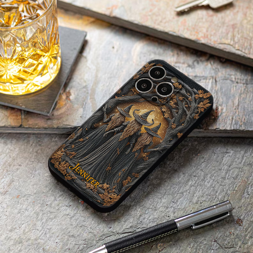 Best Witches - Personalized Witch Leather Phone Case