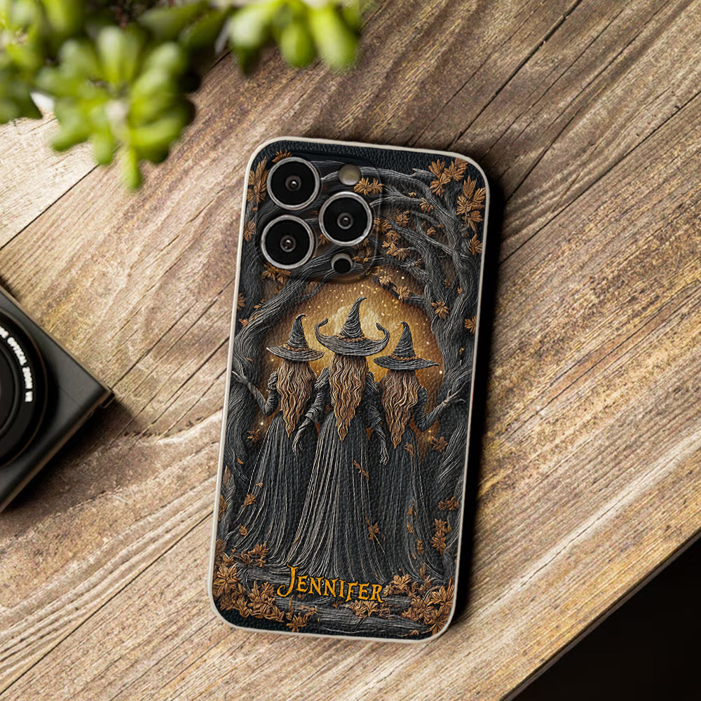 Best Witches - Personalized Witch Leather Phone Case