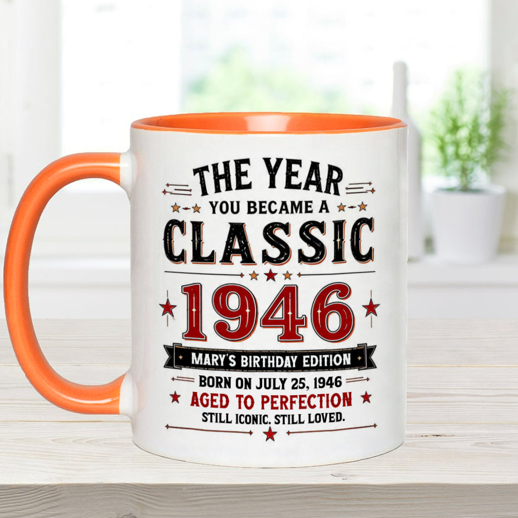 Birthday Gift - Personalized Birthday Accent Mug