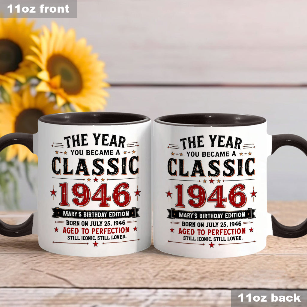 Birthday Gift - Personalized Birthday Accent Mug