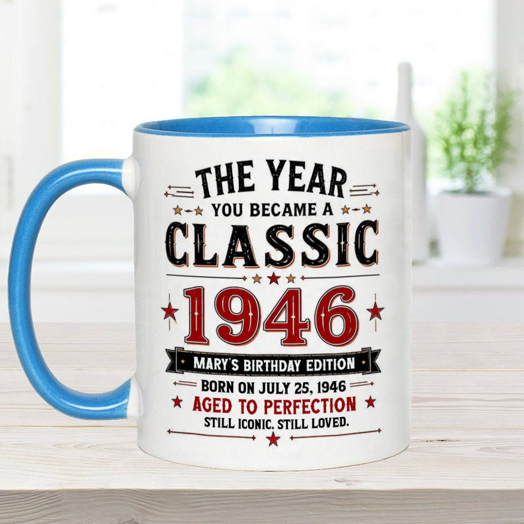 Birthday Gift - Personalized Birthday Accent Mug