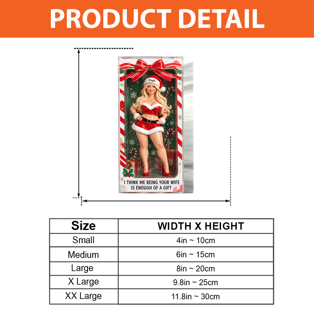 Unwrap Me - Personalized Spicy Couple Custom Shaped Acrylic Plaque