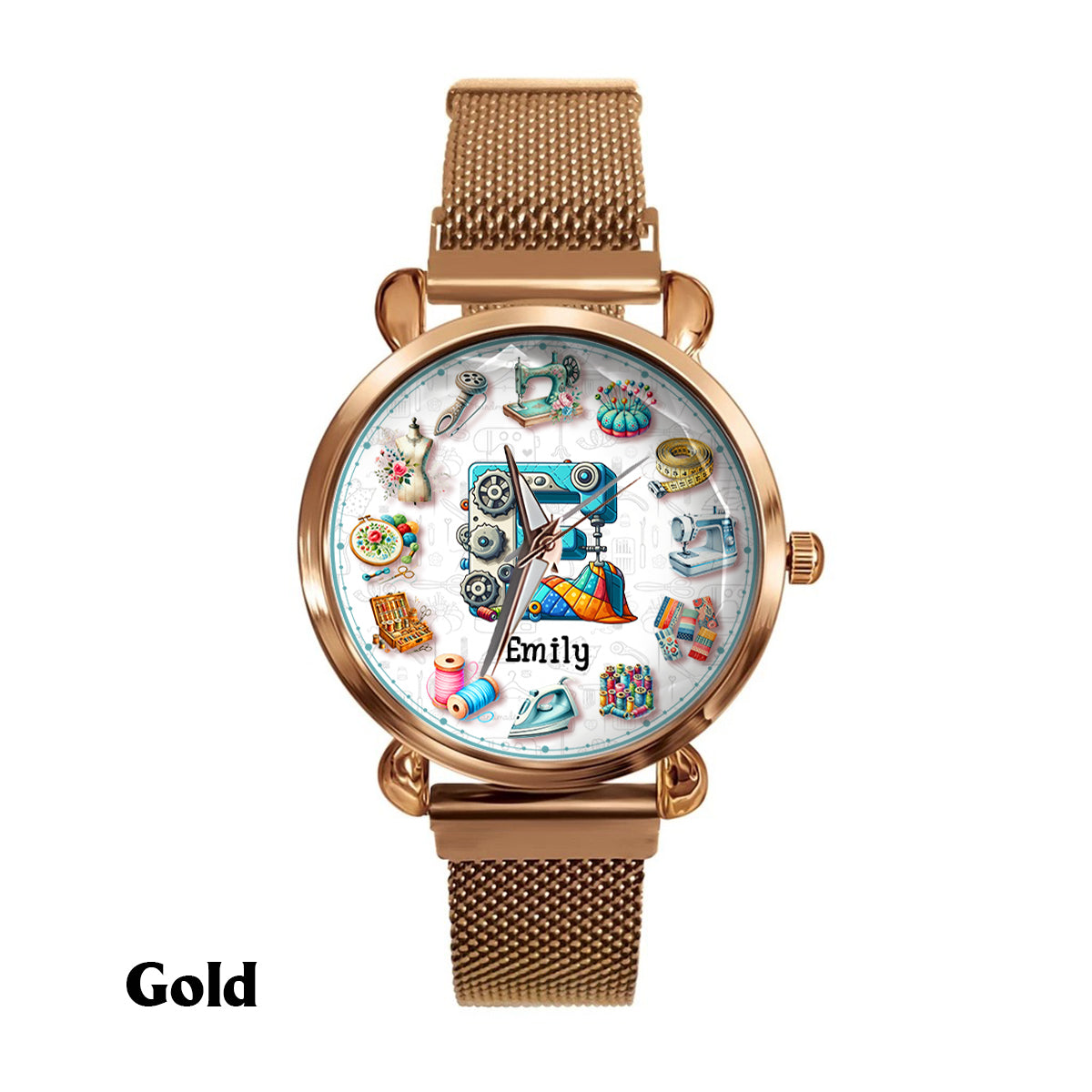 La couture est ma thérapie - Montre-bracelet personnalisée pour femme 