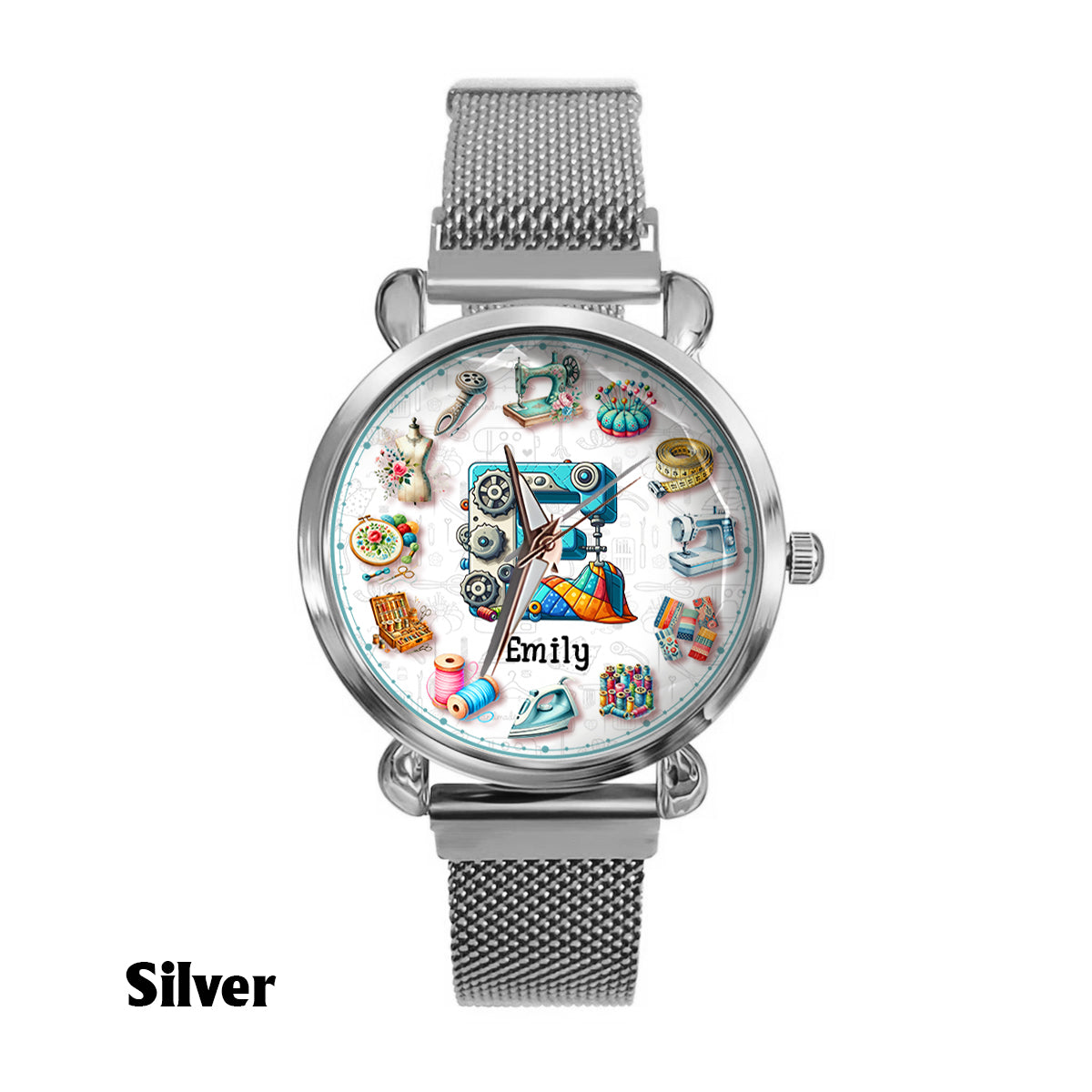 La couture est ma thérapie - Montre-bracelet personnalisée pour femme 