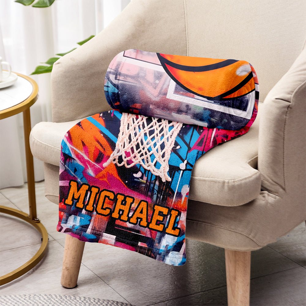 Cooles Basketball-Design – Personalisierte Basketballdecke