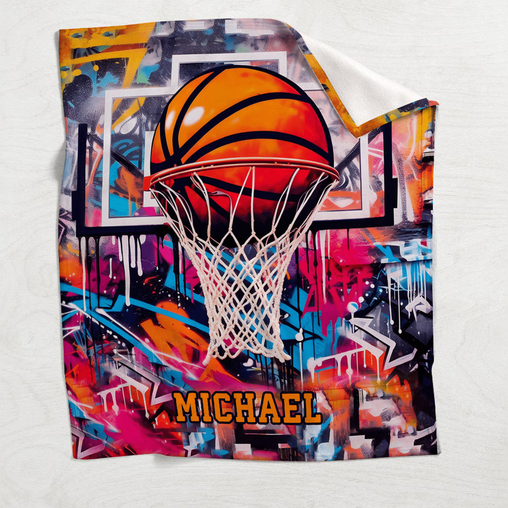 Cooles Basketball-Design – Personalisierte Basketballdecke