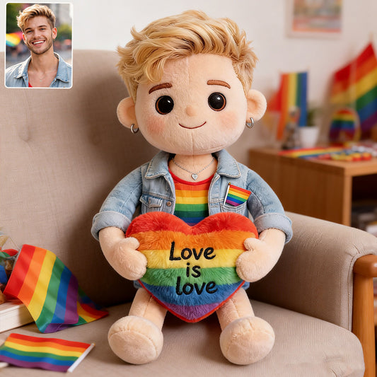 Personalisierte LGBT Unterstützung Premium Kunstfell Kissen