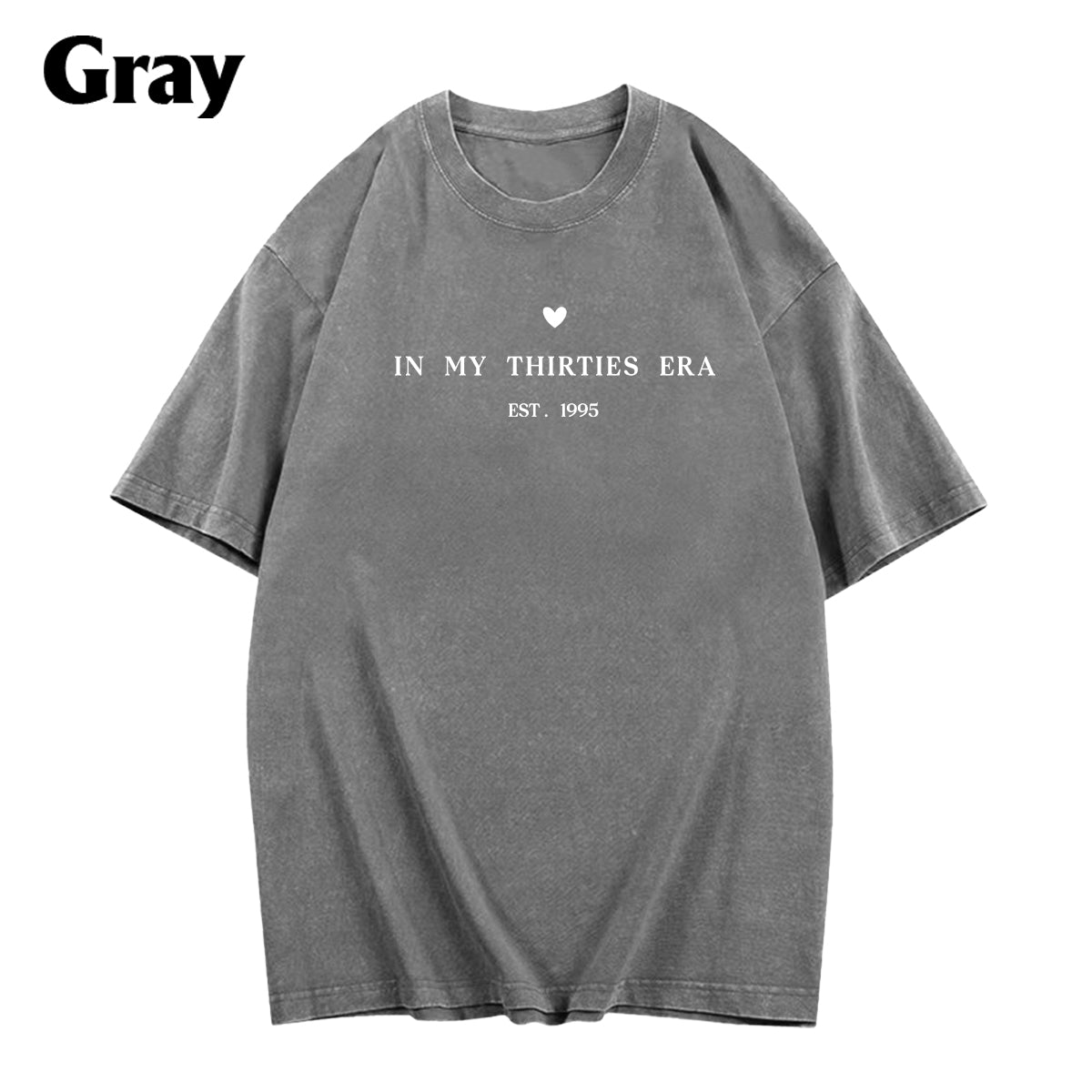 Birthday Gift - Personalized Birthday Washed T-Shirt