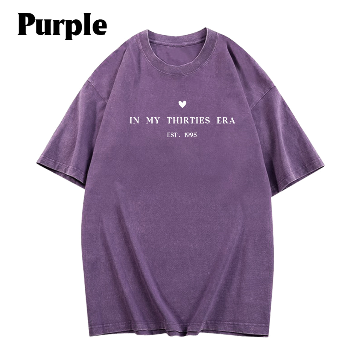 Birthday Gift - Personalized Birthday Washed T-Shirt