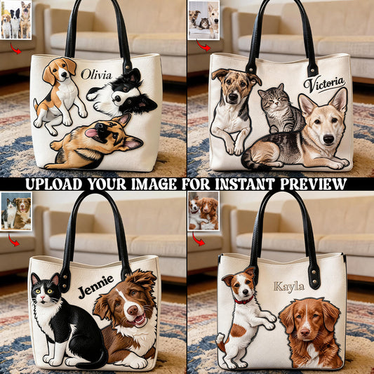 Flauschige Freunde Tasche - Personalisierte Hundetasche