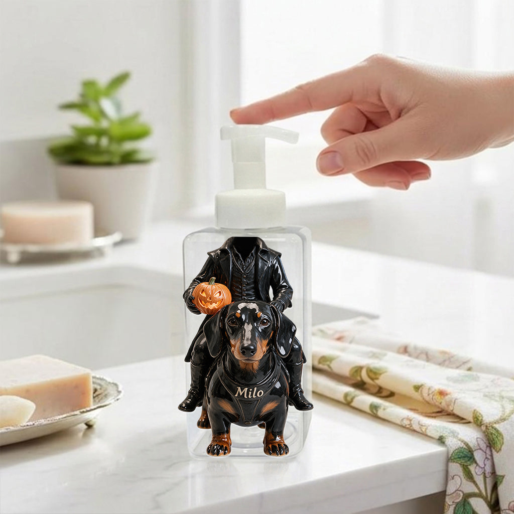 Headless Rider Halloween Pet - Personalized Dog Pump Dispenser