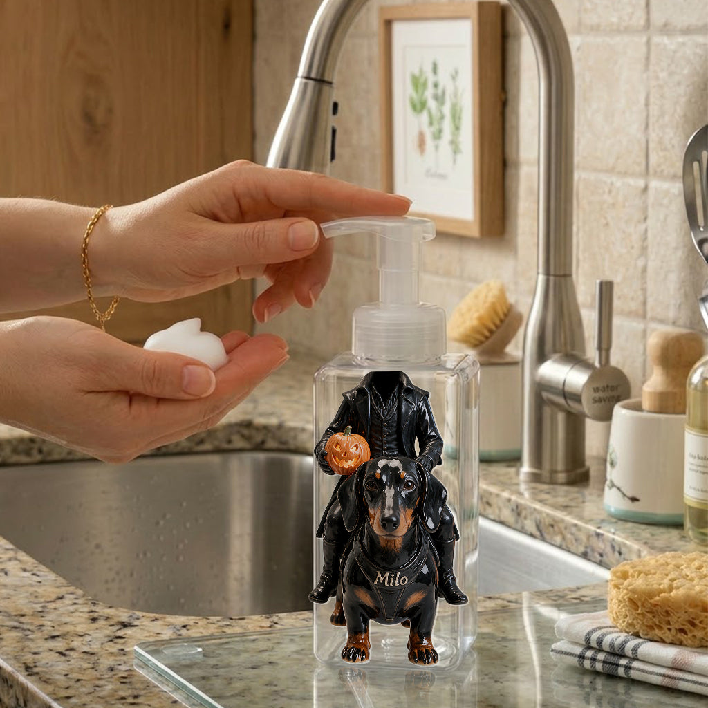 Headless Rider Halloween Pet - Personalized Dog Pump Dispenser