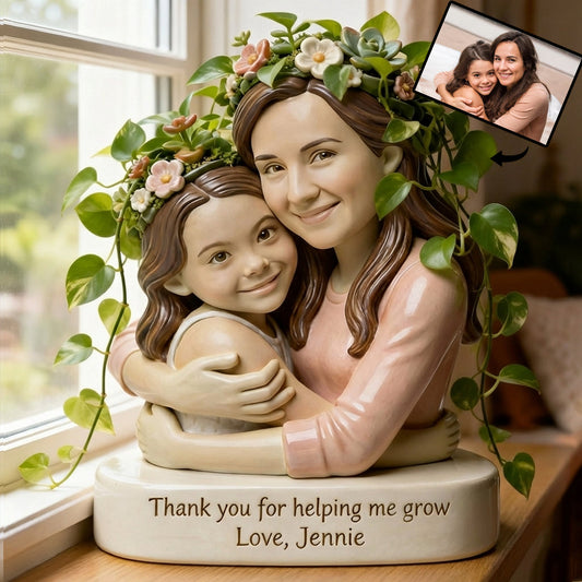 Individuell gestaltbare Acryl-Blumenvase nach Foto – personalisierte Gartenvase in Sonderform