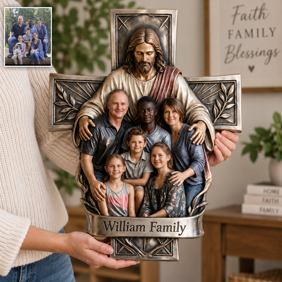Believer - Personalized Christian 3D Printed Cut Metal Sign