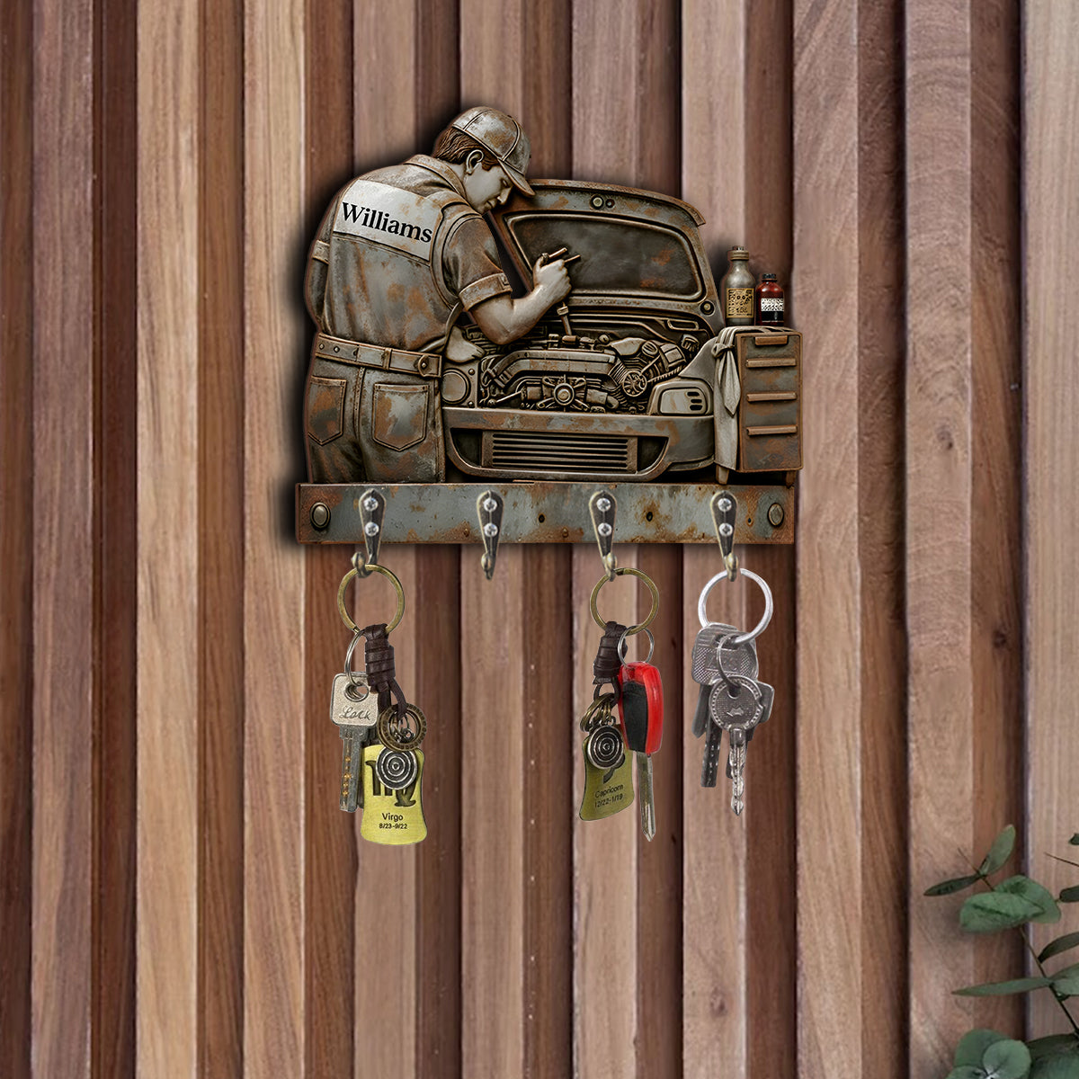 Cadeau pour mécanicien - Support mural personnalisé pour mécanicien
