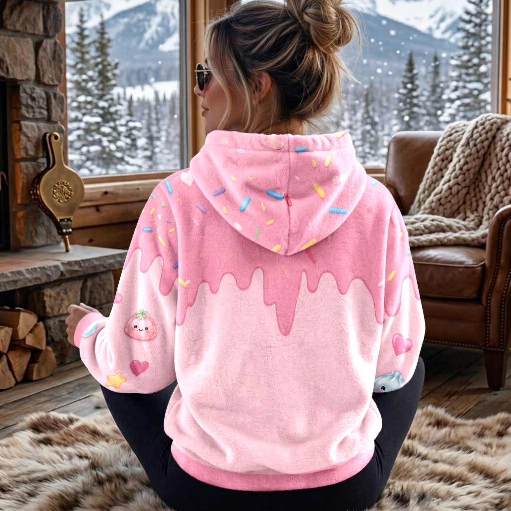 Just A Kid Who Loves Squishies - Personalized Kid Fleece Hoodie