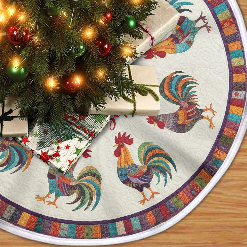J'adore les poulets - Jupe de sapin personnalisée en forme de poulet