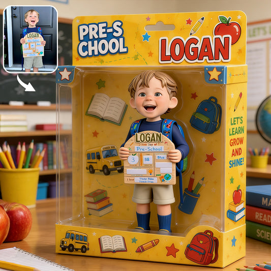 Cadeau de Rentrée Scolaire - Boîte d'Affichage Acrylique Personnalisée pour Enfants