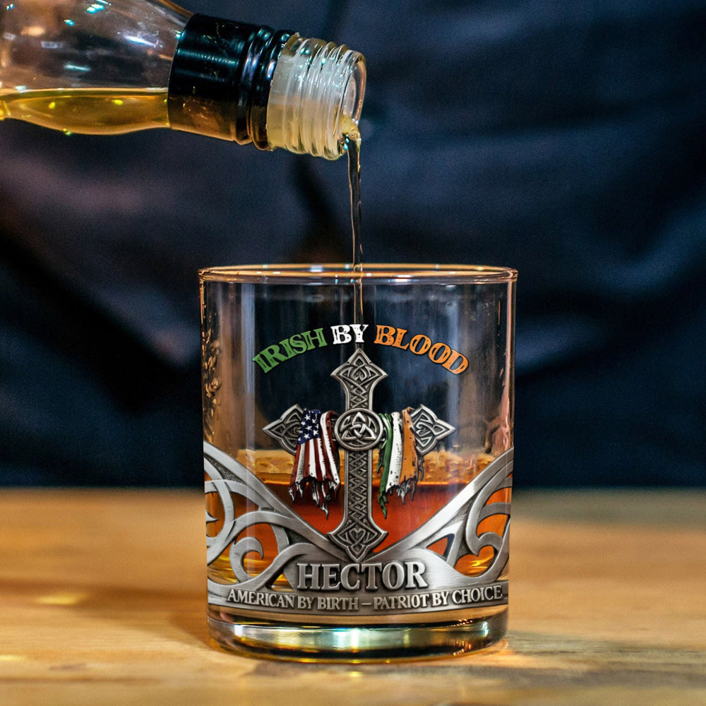Irisch von Geburt – personalisiertes irisches Whiskeyglas