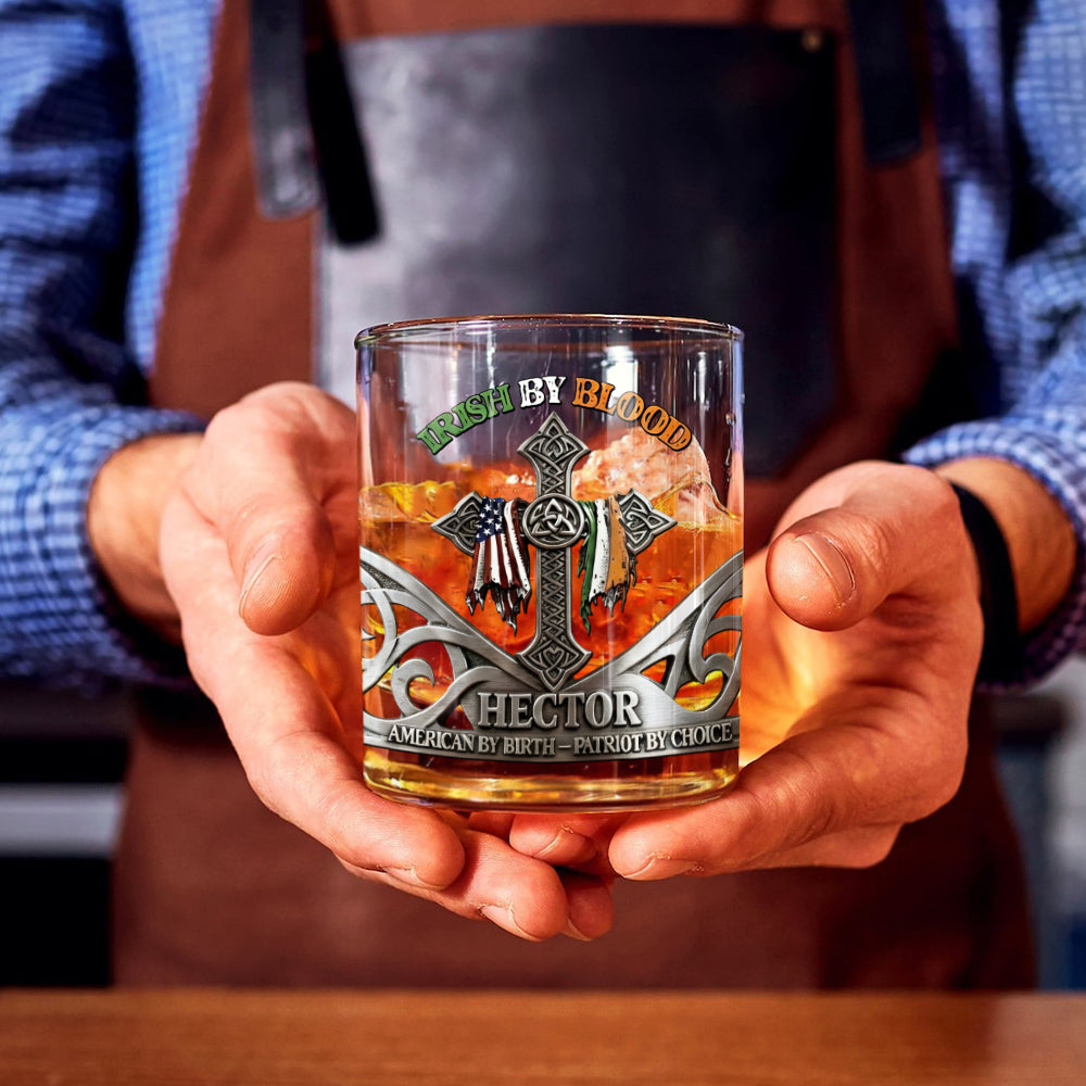 Irisch von Geburt – personalisiertes irisches Whiskeyglas