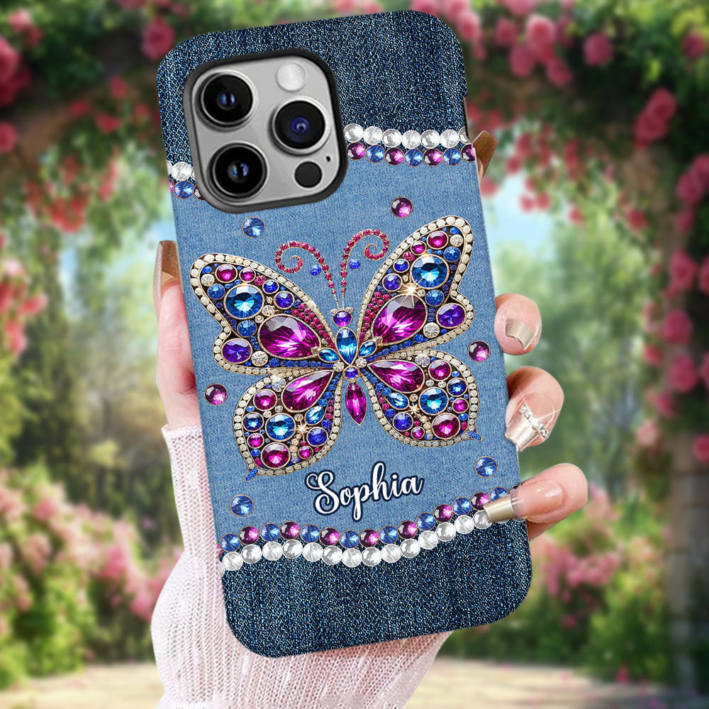 Wunderschöner Schmetterling – personalisierte Handyhülle mit Schmetterlingsmotiv