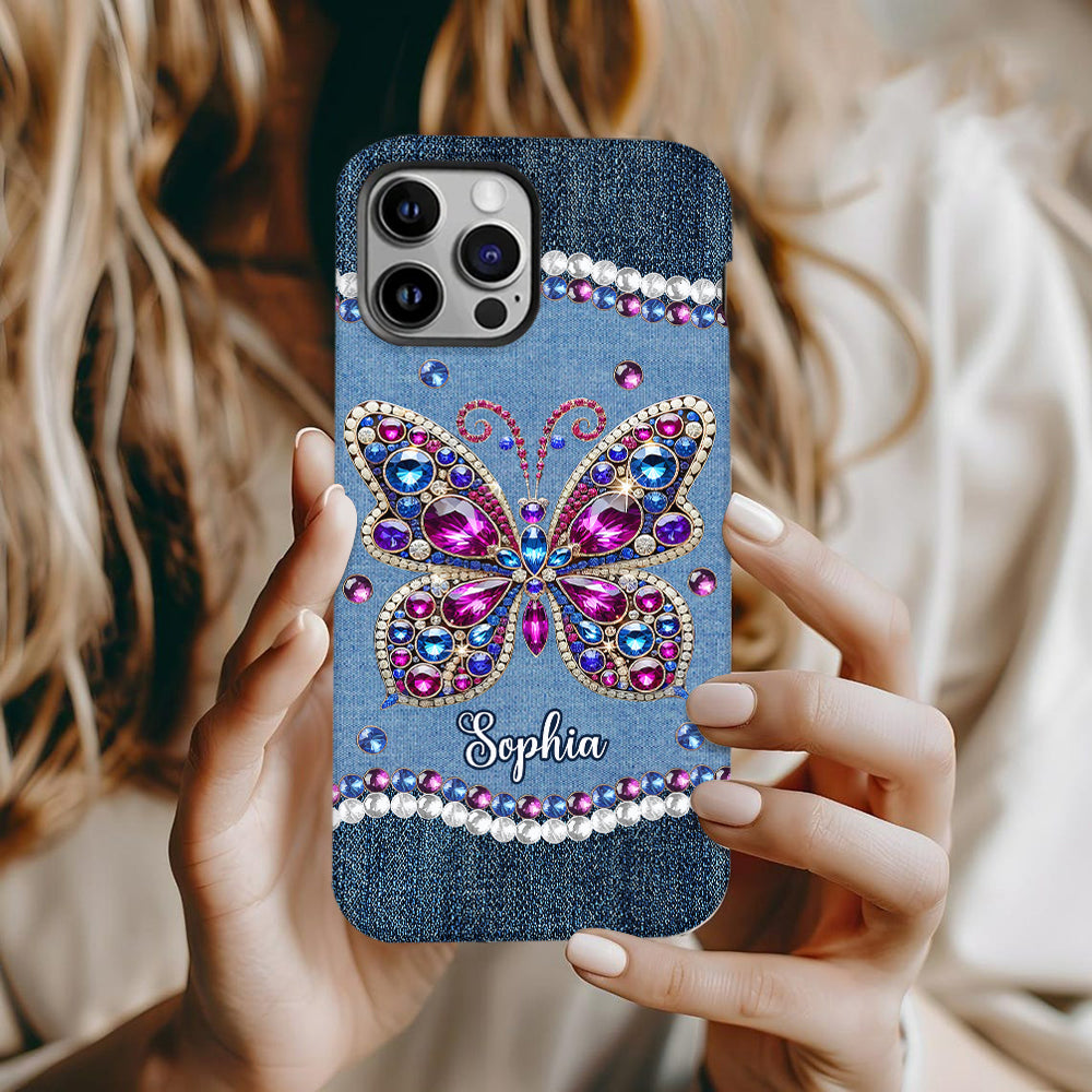 Wunderschöner Schmetterling – personalisierte Handyhülle mit Schmetterlingsmotiv