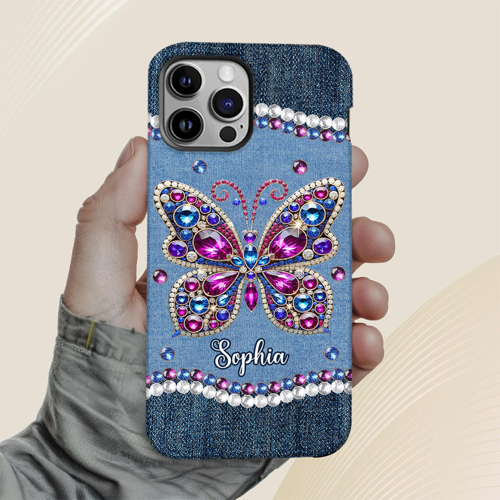 Wunderschöner Schmetterling – personalisierte Handyhülle mit Schmetterlingsmotiv