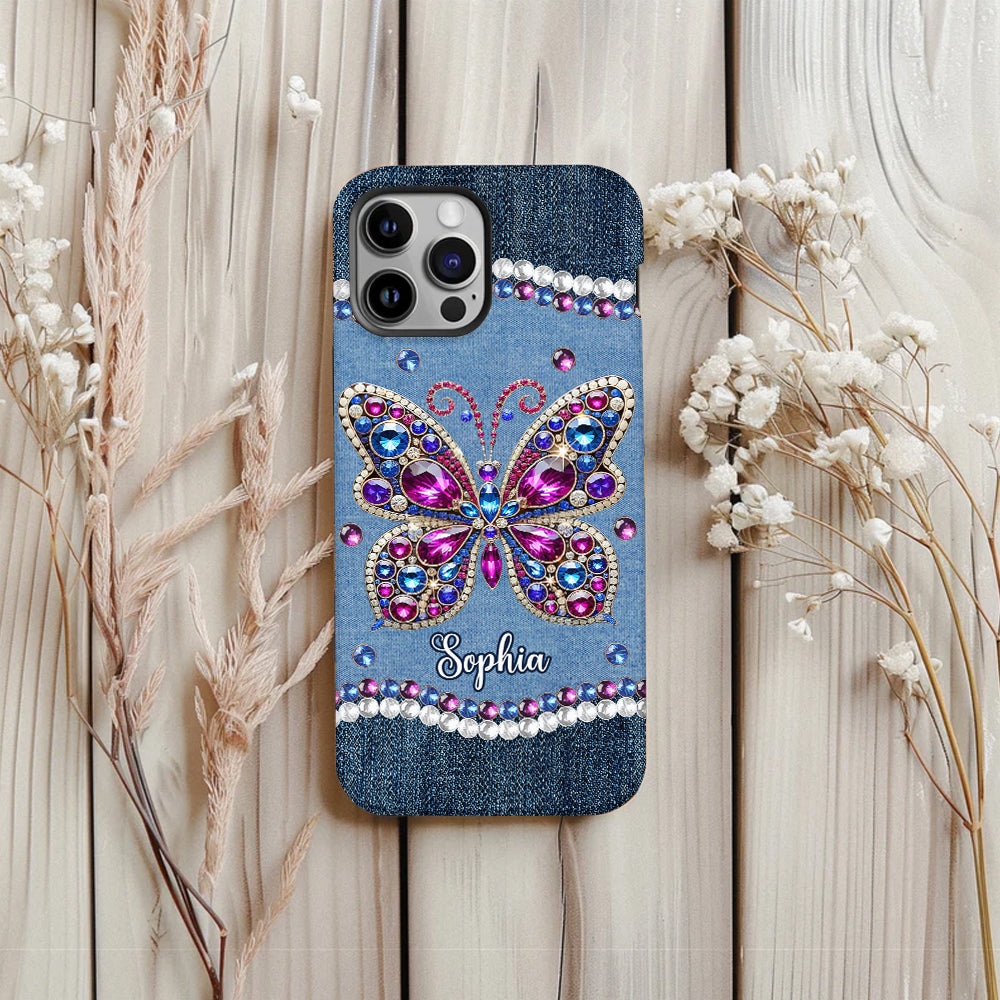 Wunderschöner Schmetterling – personalisierte Handyhülle mit Schmetterlingsmotiv