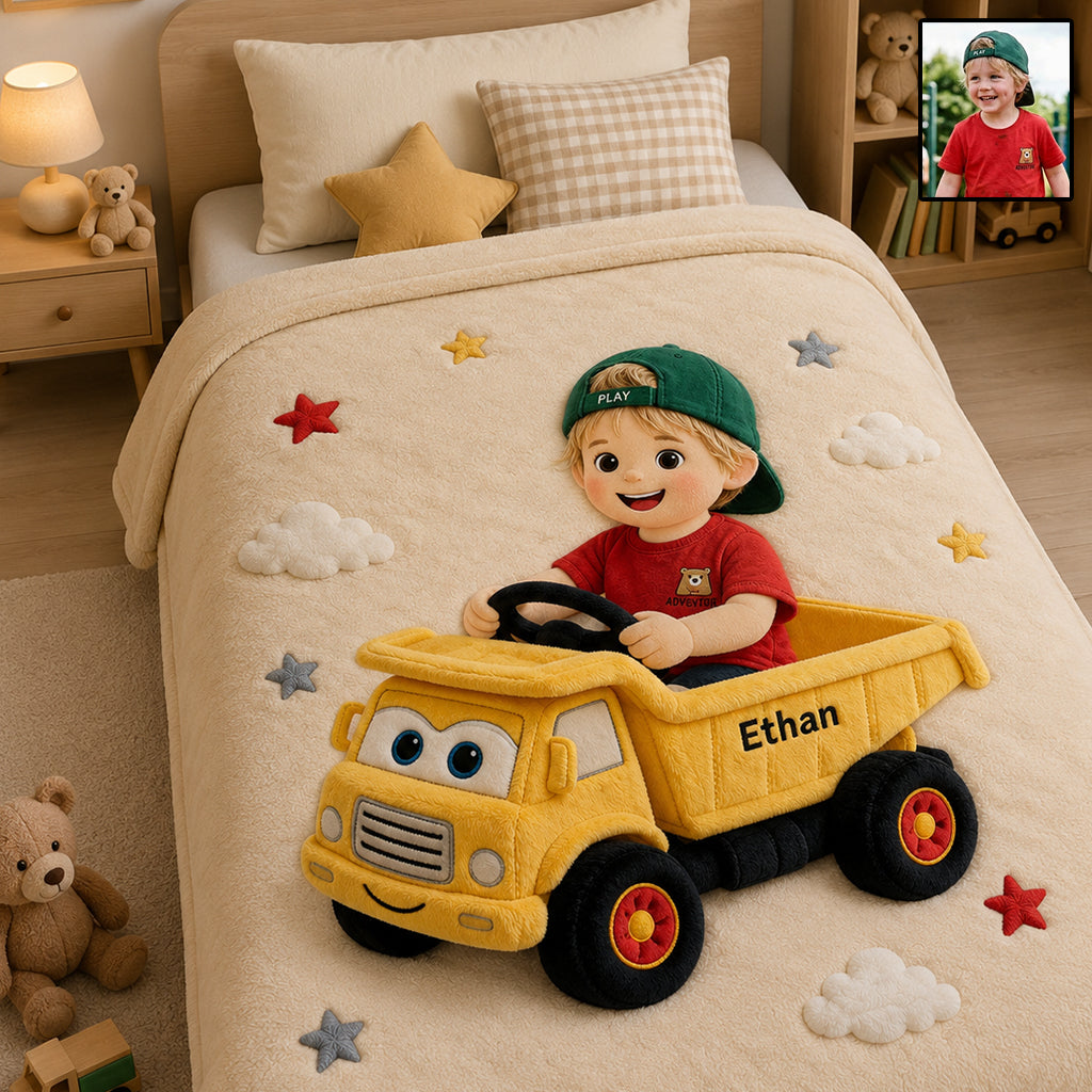 Any Photo, Any Vehicle - Personalized Kid Blanket