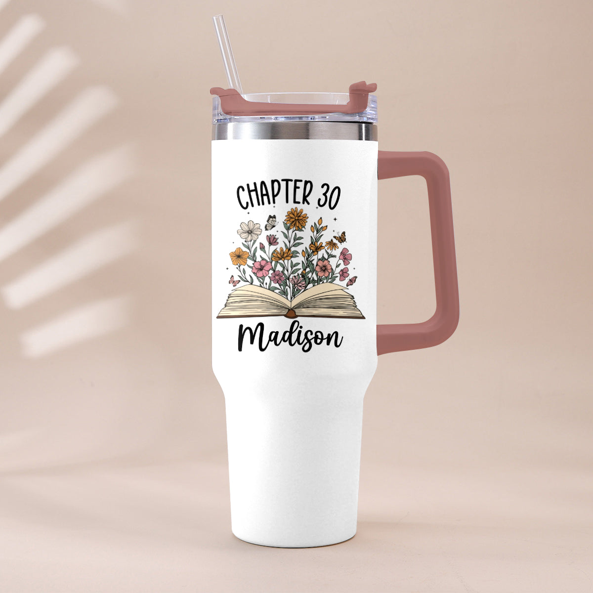 Happy Birthday - Personalized Birthday Tumbler With Handle