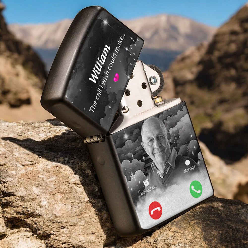 The Call I Wish I Could Take - Personalized Memorial Lighter