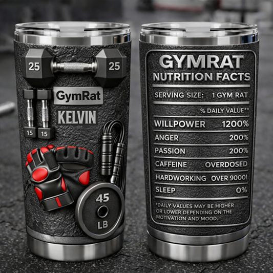 Geschenkidee für Fitnessbegeisterte, Geschenk für sportbegeisterte Frauen – personalisierter Fitnessbecher