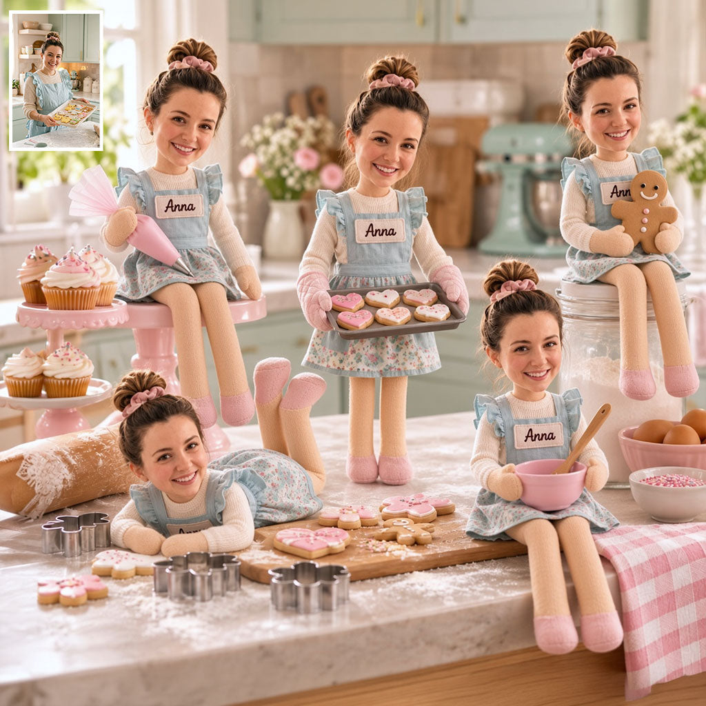 Custom Any Photo Toy - Personalized Baking Posable Plush Doll