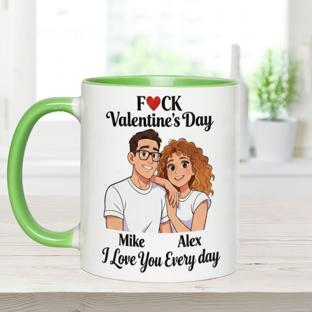 Cadeau personnalisé pour couple à partir de n'importe quelle photo - Mug assorti avec agitateurs en acrylique