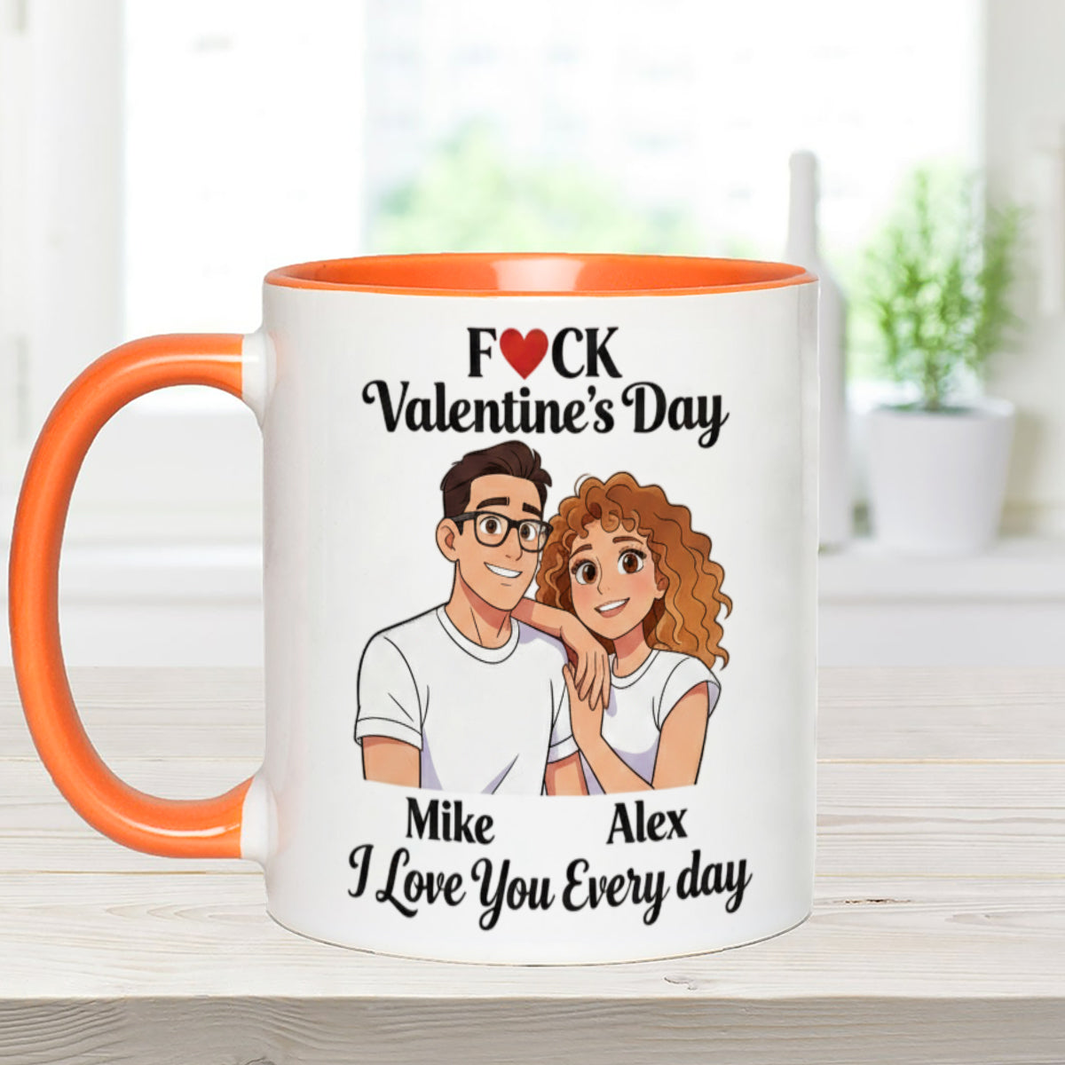 Cadeau personnalisé pour couple à partir de n'importe quelle photo - Mug assorti avec agitateurs en acrylique