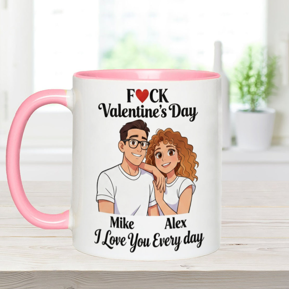 Cadeau personnalisé pour couple à partir de n'importe quelle photo - Mug assorti avec agitateurs en acrylique