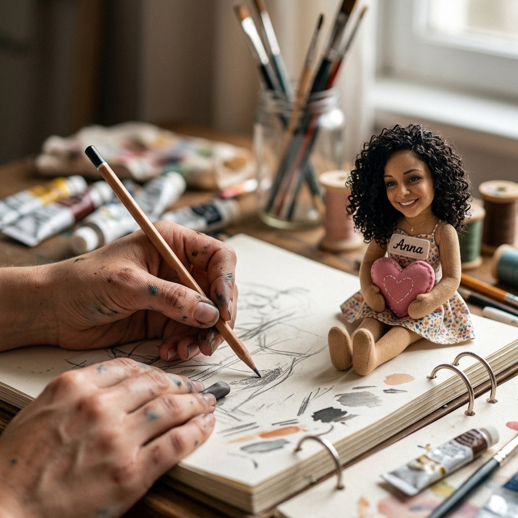 Custom Any Photo Toy - Personalized Sewing Posable Plush Doll