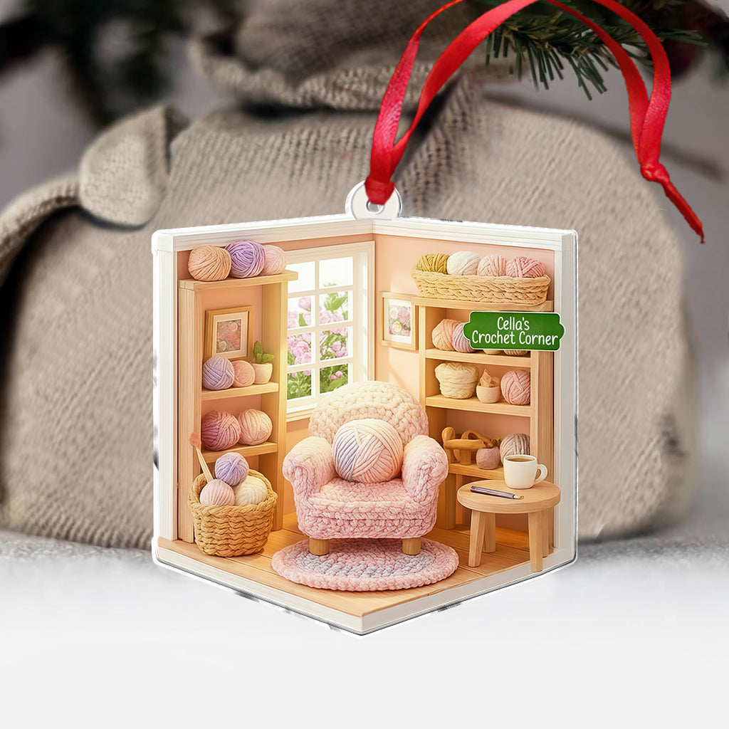 Gehäkelte Garnecke – Weihnachtsdeko – Personalisierte Häkeldekoration