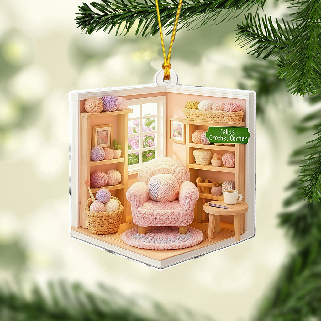 Gehäkelte Garnecke – Weihnachtsdeko – Personalisierte Häkeldekoration