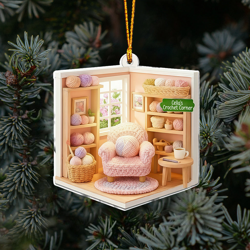 Gehäkelte Garnecke – Weihnachtsdeko – Personalisierte Häkeldekoration