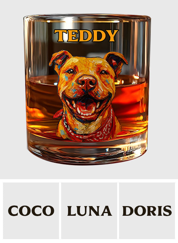 Verre à whisky personnalisé avec la photo de votre animal de compagnie - Verre à whisky pour chien