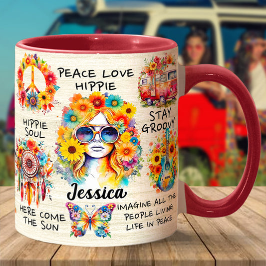 Hippie Soul - Personalized Hippie Accent Mug