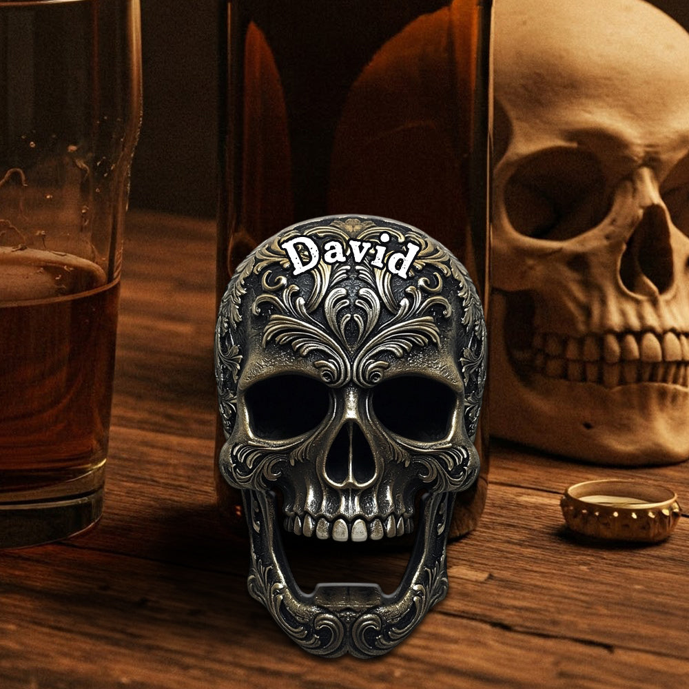 Cooler Totenkopf-Flaschenöffner – Personalisierter Bierflaschenöffner